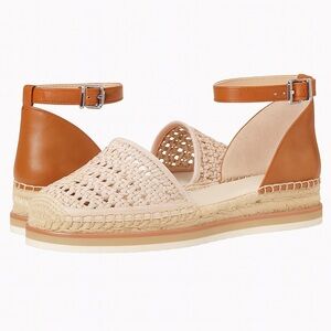 Vince Camuto Women's Tan and Cream Espadrille Sandals